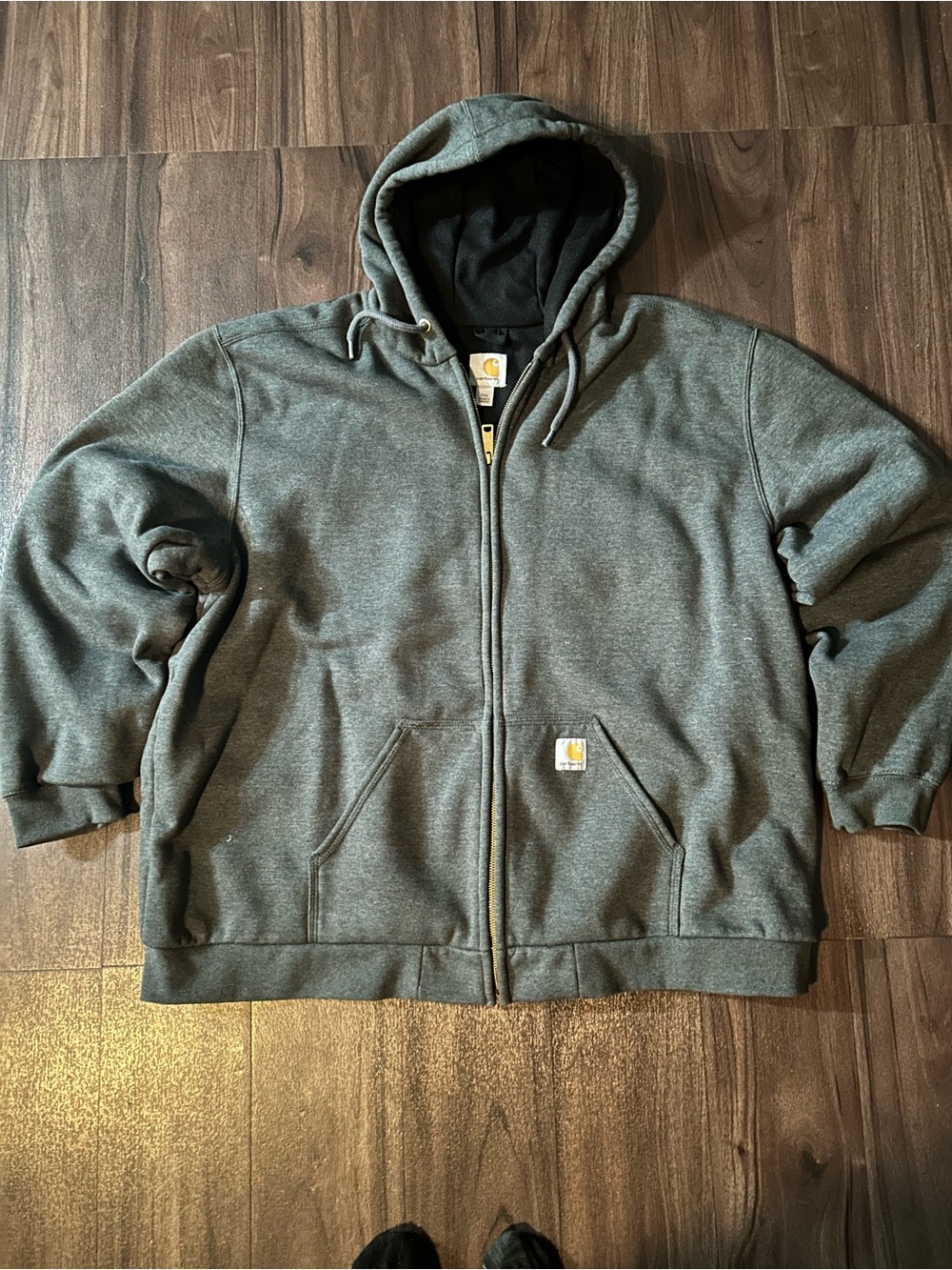 Carhartt 2XL Gray Full-Zip Hoodie